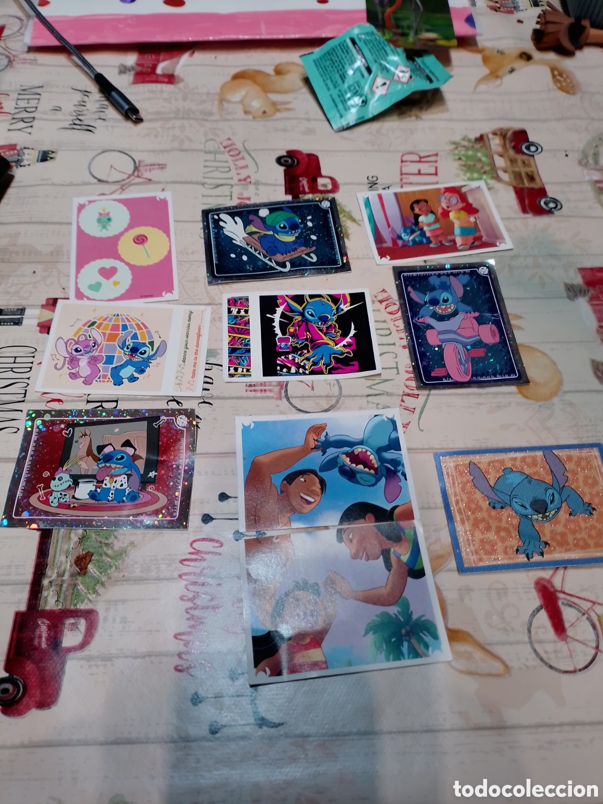 Collectable Antique Stickers: cromos disney stitch panini