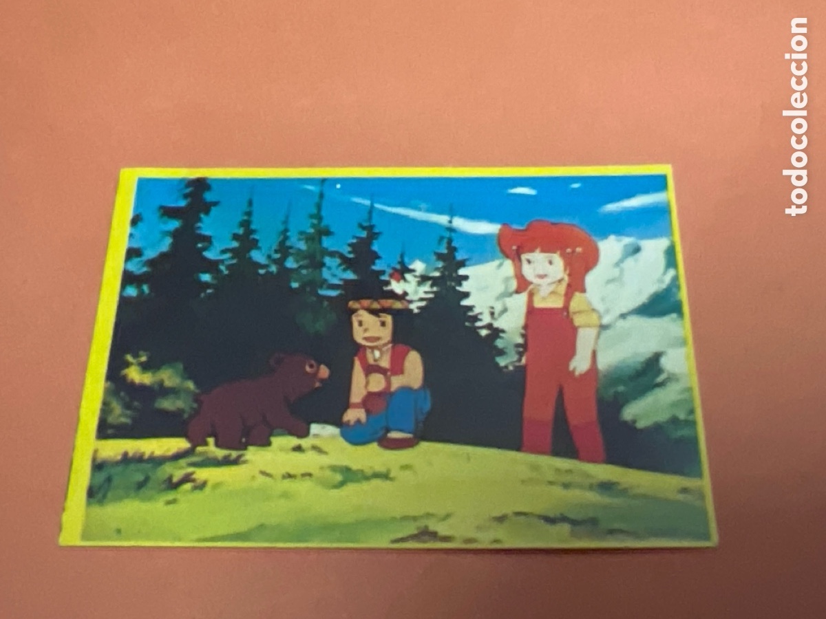 Coleccionismo Cromos antiguos: CROMO DE JACKY EL OSO DE TALLAC PEGADO N&ordm; 10 A&Ntilde;O 1978 DEL ALBUM JACKY EL OSO DE TALLAC DE DANONE