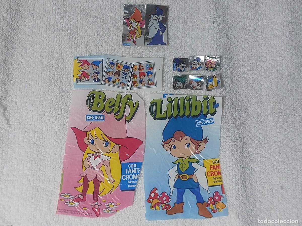 Coleccionismo Cromos antiguos: CROPAN : ANTIGUOS ENVOLTORIOS PASTELITO BELFY Y LILLIBITY CROMOS A&Ntilde;OS 80