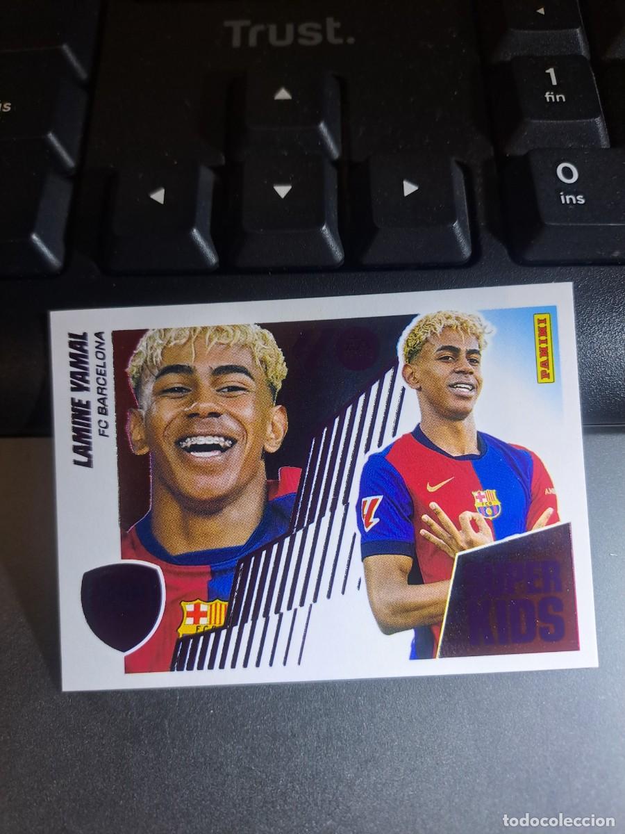 Coleccionismo Cromos antiguos: CROMO LAMINE YAMAL 14 SUPER KIDS 14 BARCELONA ADN LIGA 2025 2026 25 26 ESTE PANINI NUNCA PEGADO