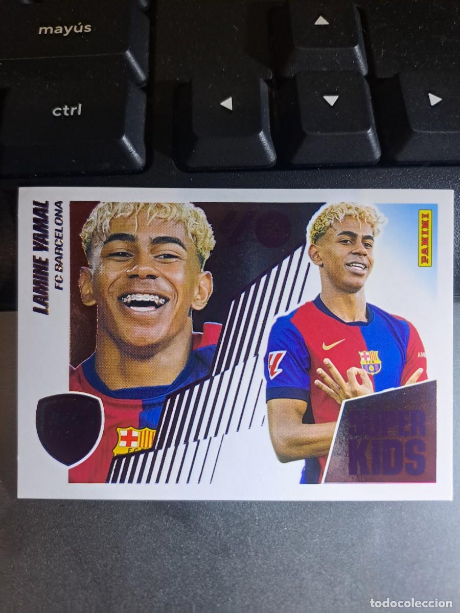 Coleccionismo Cromos antiguos: CROMO LAMINE YAMAL 14 SUPER KIDS 14 BARCELONA ADN LIGA 2025 2026 25 26 ESTE PANINI NUNCA PEGADO