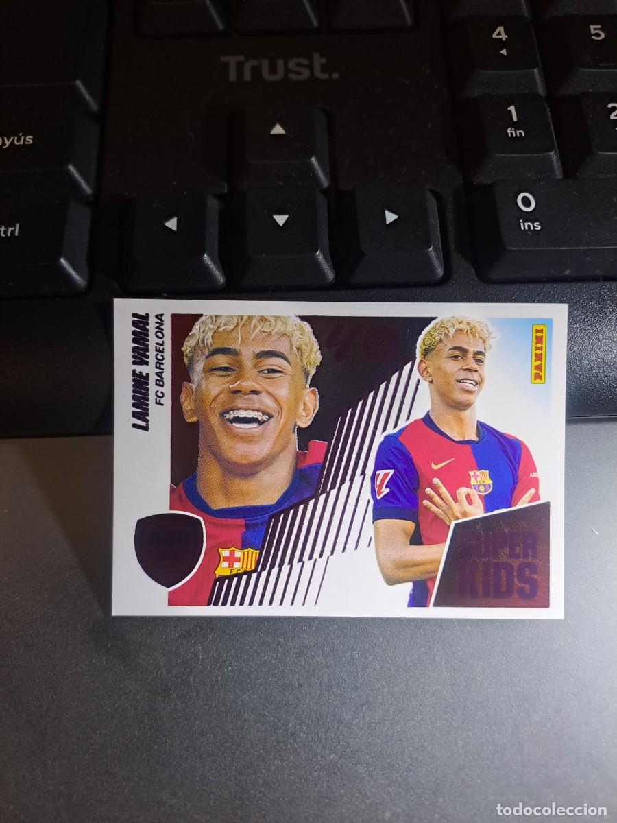 Coleccionismo Cromos antiguos: CROMO LAMINE YAMAL 14 SUPER KIDS 14 BARCELONA ADN LIGA 2025 2026 25 26 ESTE PANINI NUNCA PEGADO