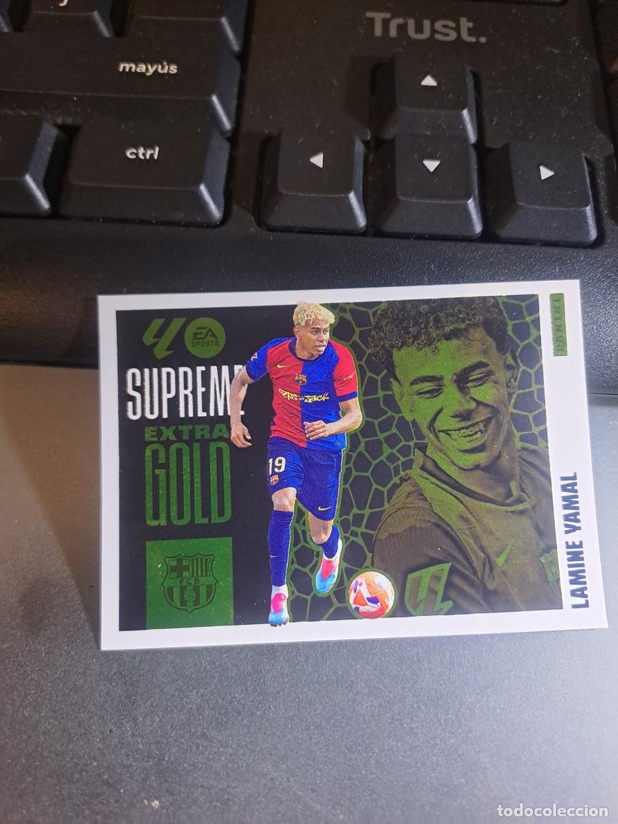 Coleccionismo Cromos antiguos: CROMO LAMINE YAMAL EXTRA GOLD SUPREME BARCELONA LIGA 2025 2026 25 26 ESTE PANINI NUNCA PEGADO