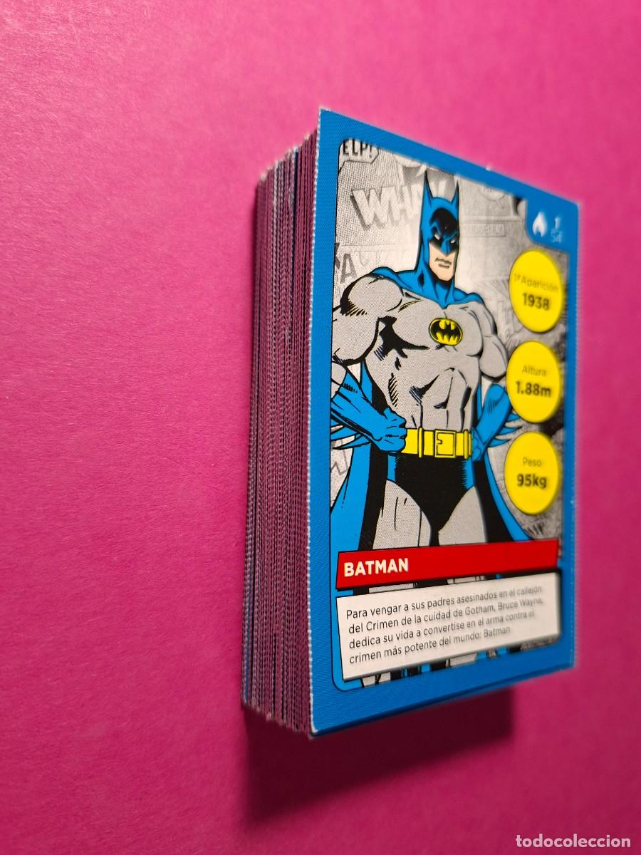 Coleccionismo Cromos antiguos: LOTE 50 CROMOS SUPERHEROES SUPER HEROES DC COMICS CARREFOUR BATMAN ROBIN CATWOMAN
