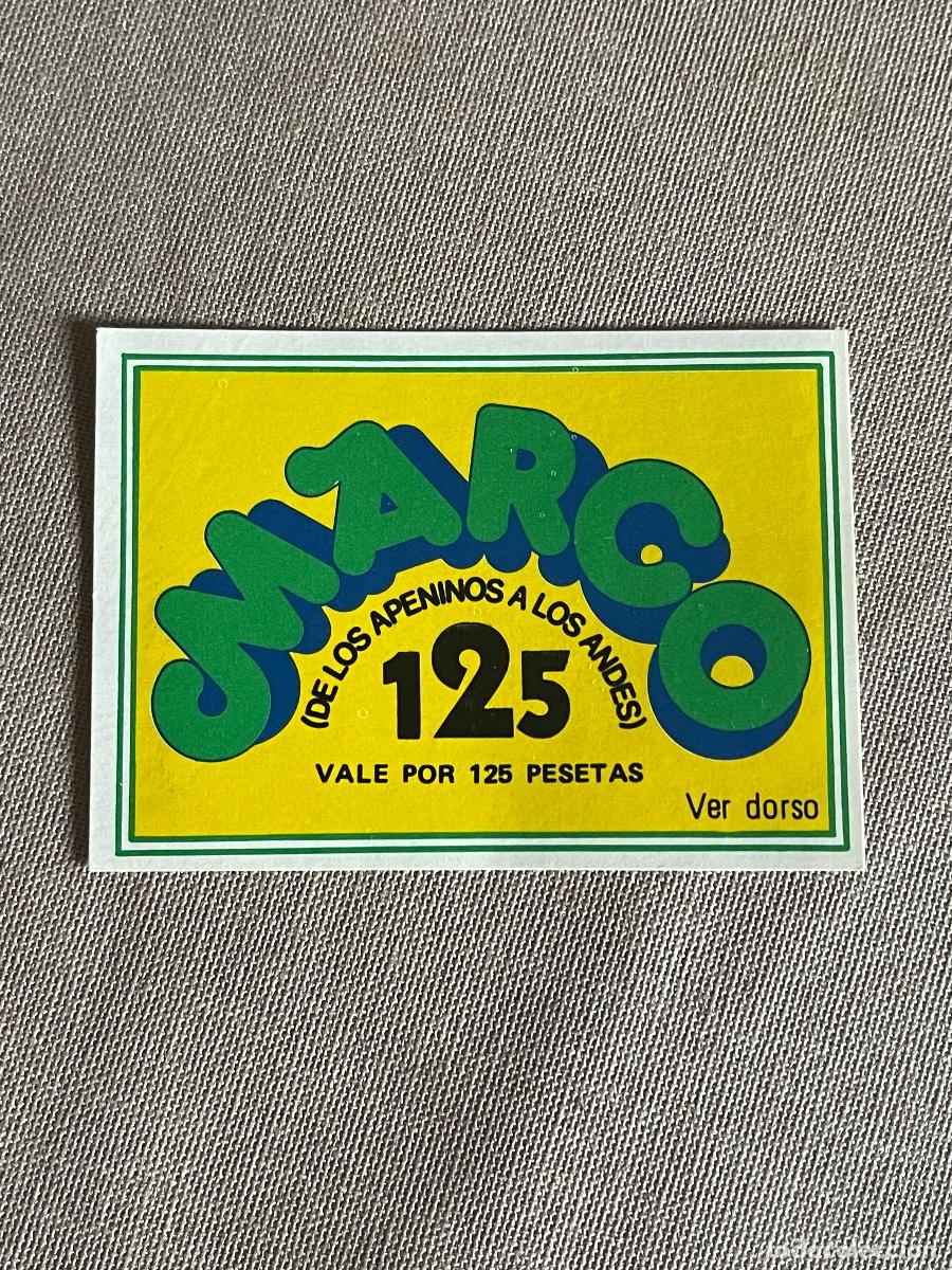 Coleccionismo Cromos antiguos: Cromo Vale 125 Marco DANONE PROMOCI&Oacute;N NO DUNKIN BIMBO CROPAN