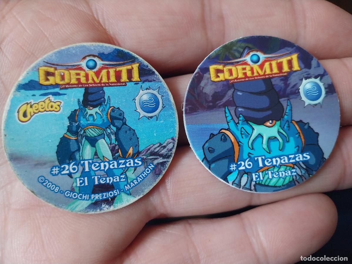 Coleccionismo Cromos antiguos: GORMITI CHEETOS MATUTANO CROMO PROMO TAZO 26 TENAZAS + PEGATINA A&Ntilde;O 2008 GIOCHI PREZIOSI ORIGINAL