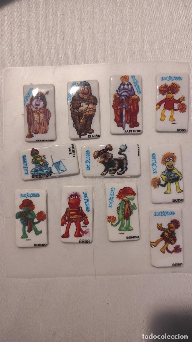Coleccionismo Cromos antiguos: 11 Cromos troquelado acolchado Phoskitos Los Fraguel
