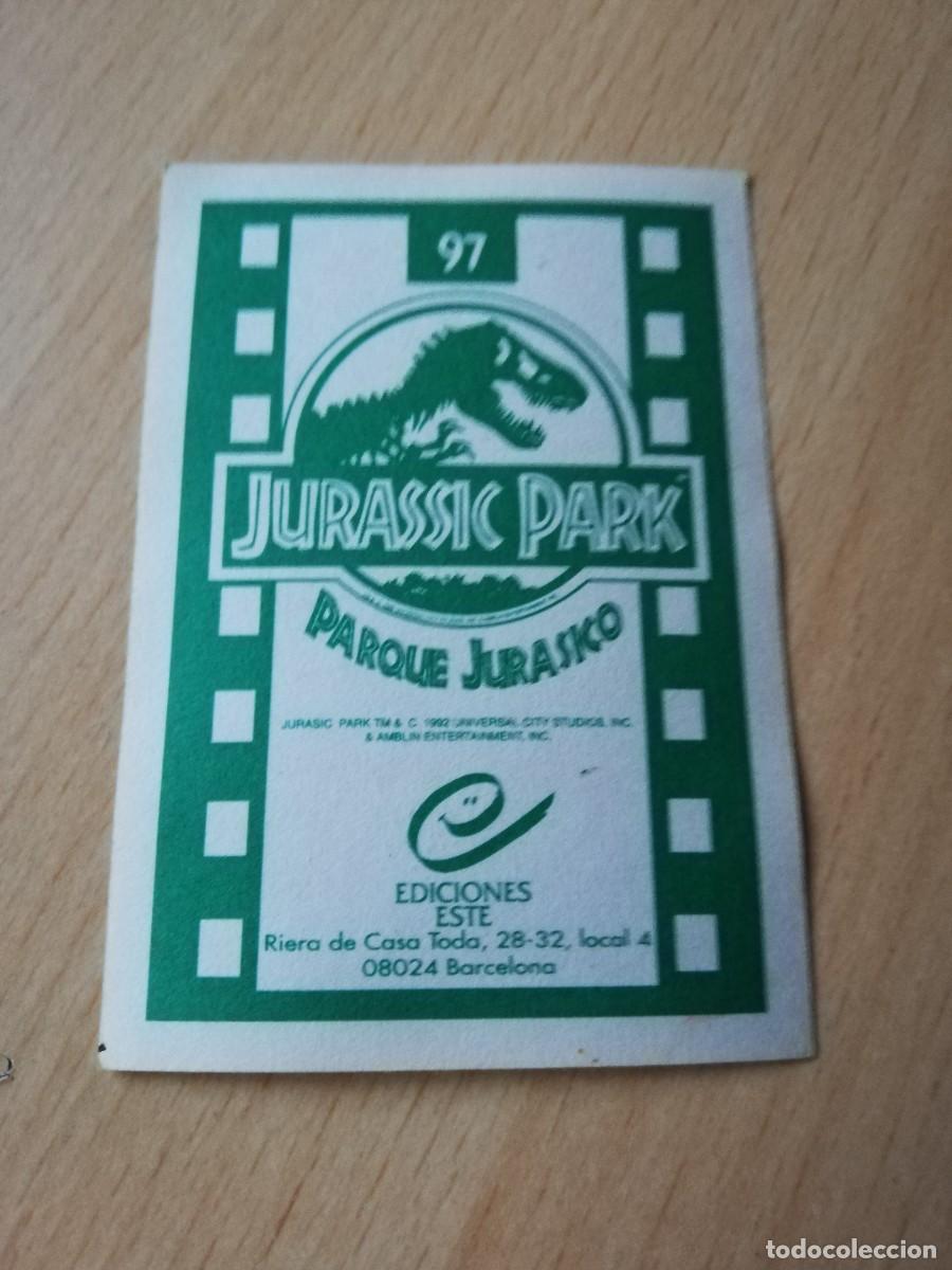 Coleccionismo cromos antiguos: CROMO JURASSIC PARK EDICIONES ESTE (1992) - N&ordm; 97 - Foto 2