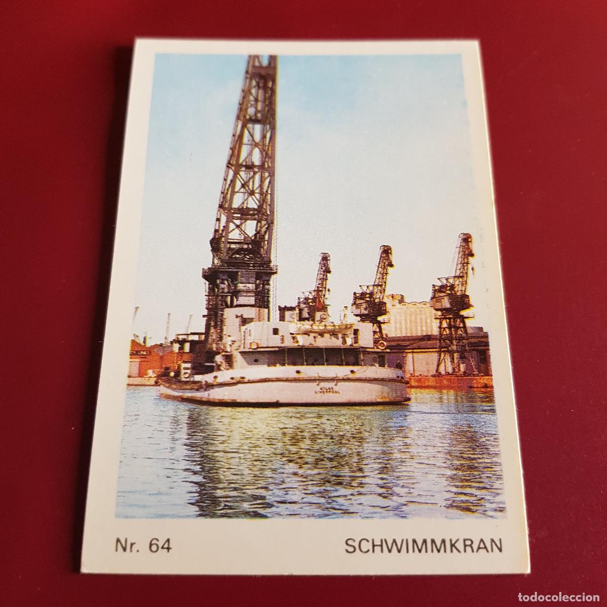 Colecionismo Cromos antigos: BRUGUERA - BARCOS Y TRENES - AMERICANA MUNCHEN - SCHIFF UND EISENBAHN - 1973 - 64 - NUNCA PEGADO