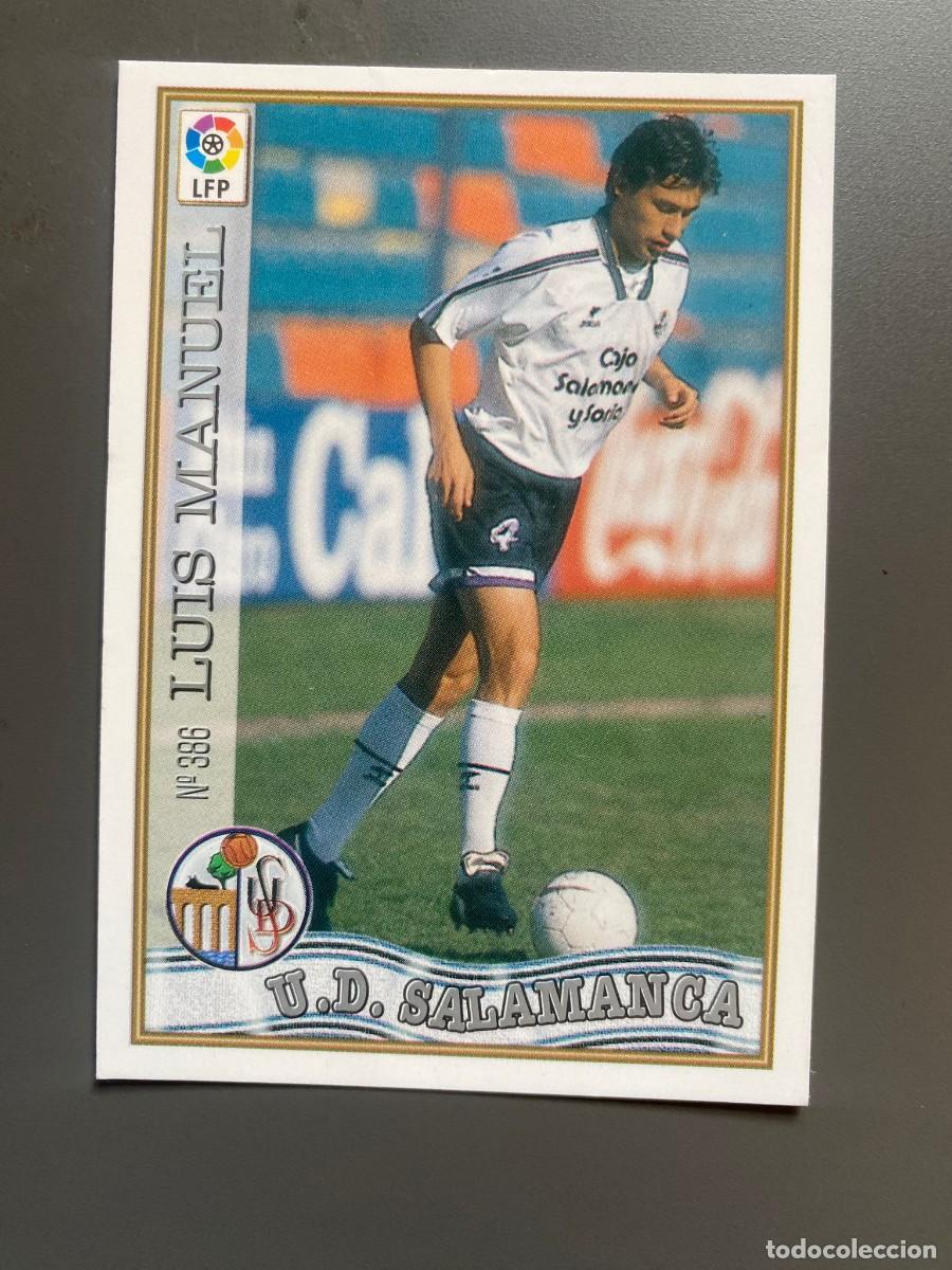 Collectable Antique Stickers: CROMO 386 LUIS MANUEL SALAMANCA FUTBOL MUNDICROMO LAS FICHAS DE LA LIGA 1997 1998 97 98