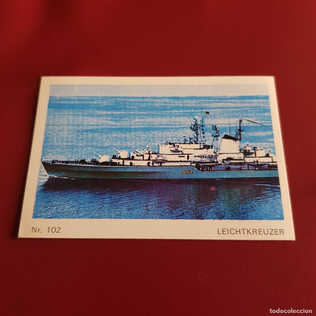 Colecionismo Cromos antigos: BRUGUERA - BARCOS Y TRENES - AMERICANA MUNCHEN - SCHIFF UND EISENBAHN - 1973 - 102 - NUNCA PEGADO