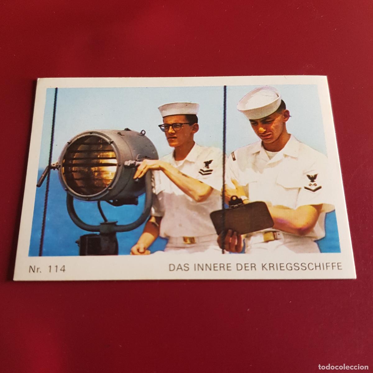 Collezionismo Figurine antiche: BRUGUERA - BARCOS Y TRENES - AMERICANA MUNCHEN - SCHIFF UND EISENBAHN - 1973 - 114 - NUNCA PEGADO