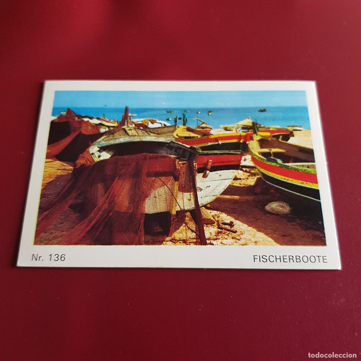 Coleccionismo cromos antiguos: BRUGUERA - BARCOS Y TRENES - AMERICANA MUNCHEN - SCHIFF UND EISENBAHN - 1973 - 136 - NUNCA PEGADO
