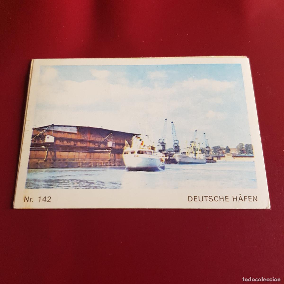 Collezionismo Figurine antiche: BRUGUERA - BARCOS Y TRENES - AMERICANA MUNCHEN - SCHIFF UND EISENBAHN - 1973 - 142 - NUNCA PEGADO