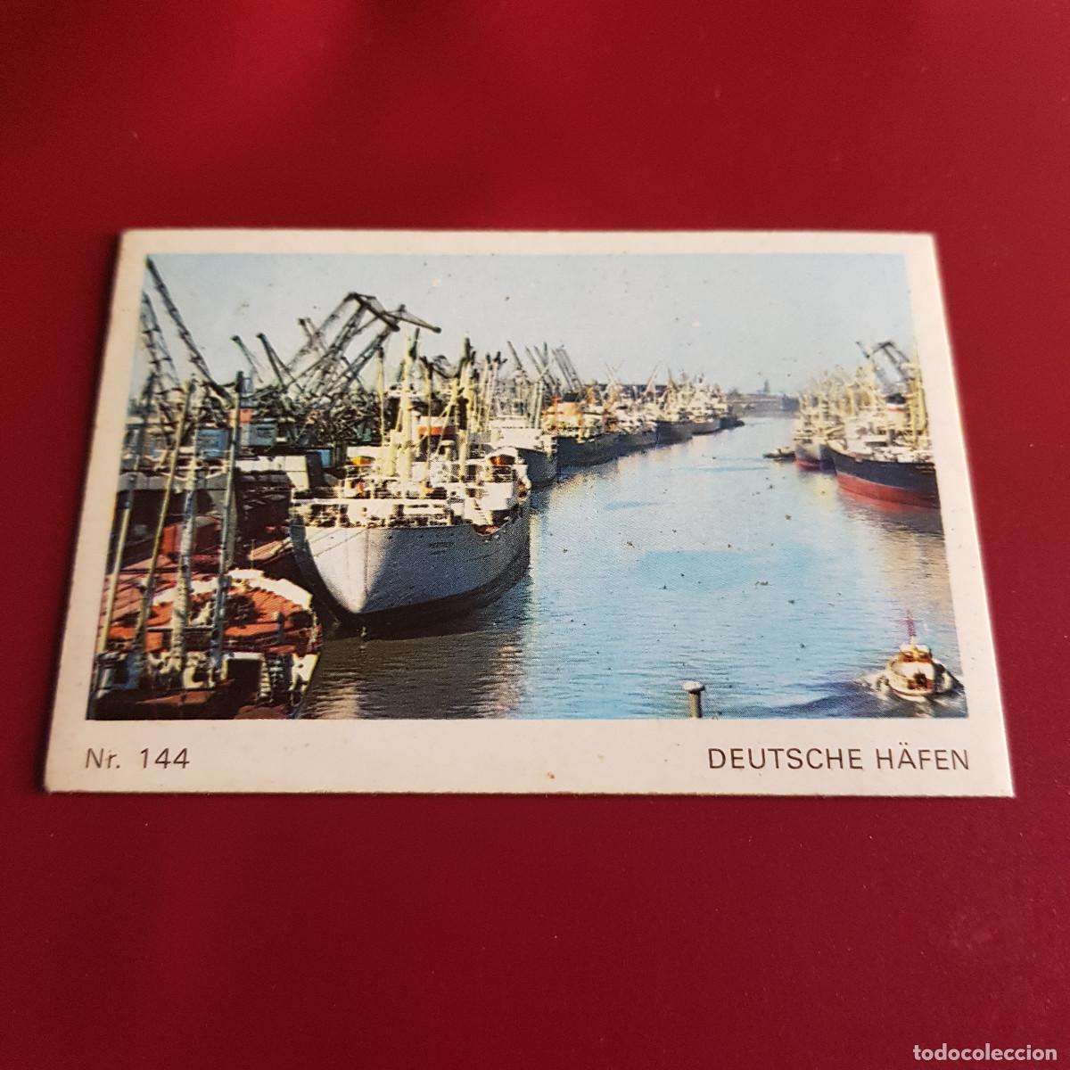 Colecionismo Cromos antigos: BRUGUERA - BARCOS Y TRENES - AMERICANA MUNCHEN - SCHIFF UND EISENBAHN - 1973 - 144 - NUNCA PEGADO