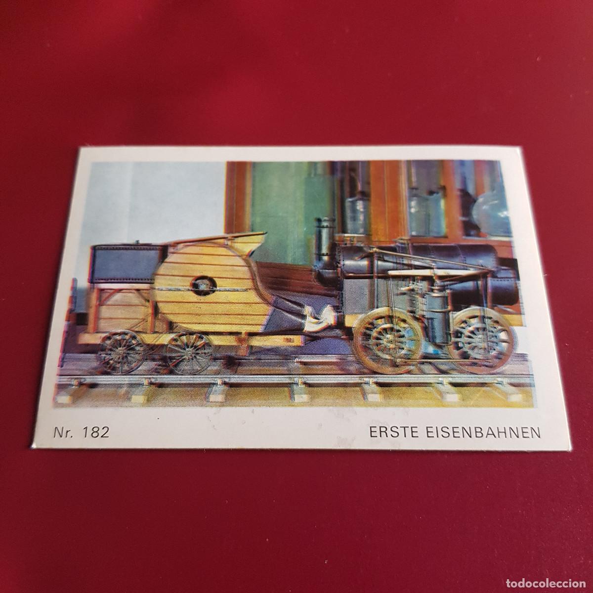 Collezionismo Figurine antiche: BRUGUERA - BARCOS Y TRENES - AMERICANA MUNCHEN - SCHIFF UND EISENBAHN - 1973 - 182 - NUNCA PEGADO