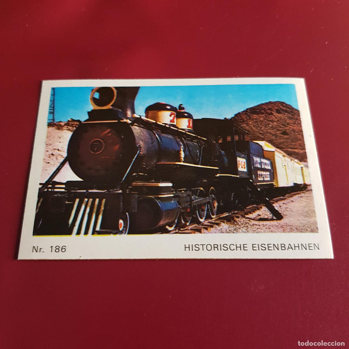 Coleccionismo cromos antiguos: BRUGUERA - BARCOS Y TRENES - AMERICANA MUNCHEN - SCHIFF UND EISENBAHN - 1973 - 186 - NUNCA PEGADO