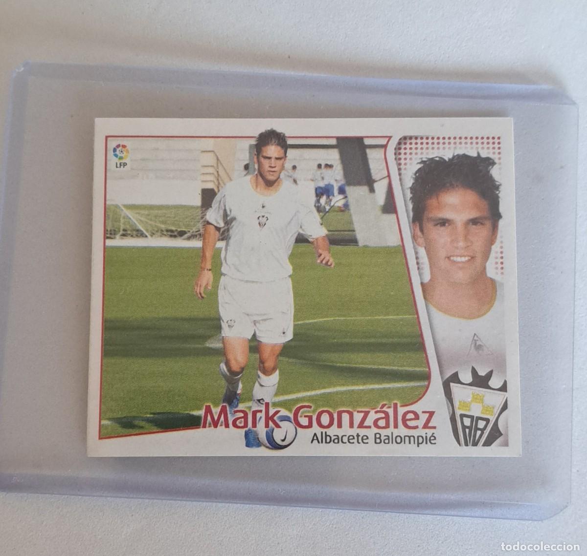 Collezionismo Figurine antiche: ANTIGUO CROMO DE MARK GONZALEZ - ALBACETE - NO PEGADO Y PERFECTO ESTADO - LIGA 2004 2005 ESTE -