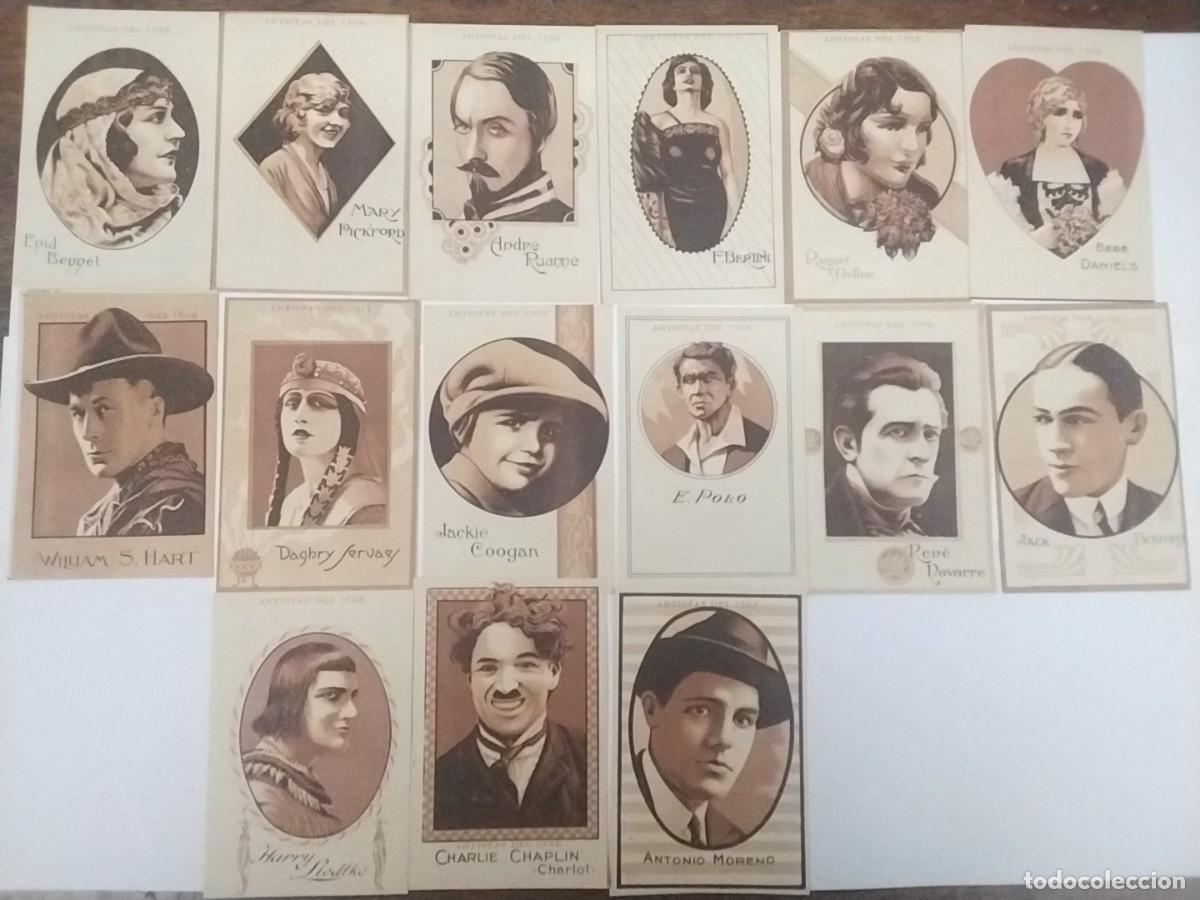 Coleccionismo cromos antiguos: 15 ANTIGUOS CROMOS ARTISTAS DE CINE CHOCOLATE LA PASTORA MAURI Y COMPA&Ntilde;IA BARCELONA