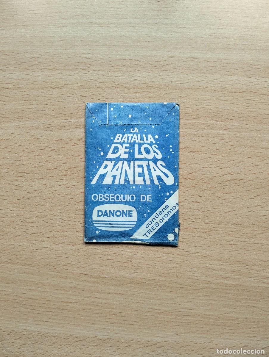 Coleccionismo Cromos antiguos: SOBRE DE CROMOS SIN ABRIR - LA BATALLA DE LOS PLANETAS - DANONE