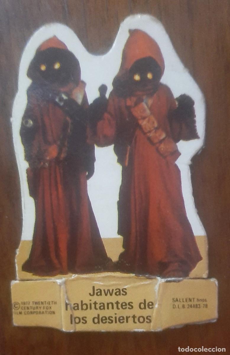 Coleccionismo Cromos antiguos: CROMO TROQUELADO - LA GUERRA DE LAS GALAXIAS STAR WARS - JAWAS - 1978 - PHOSKITOS - A&Ntilde;OS 80 - PROMO