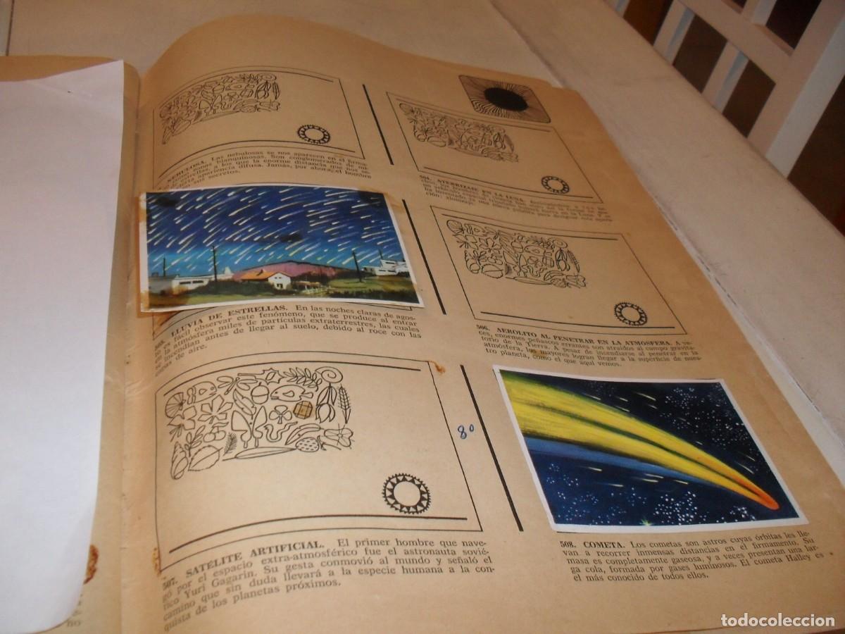 Coleccionismo Cromos antiguos: LAMINA CON CROMOS ASTRONOMIA N&ordm; 505,508,DEL ALBUM HISTORIA NATURAL,BRUGUERA,1967