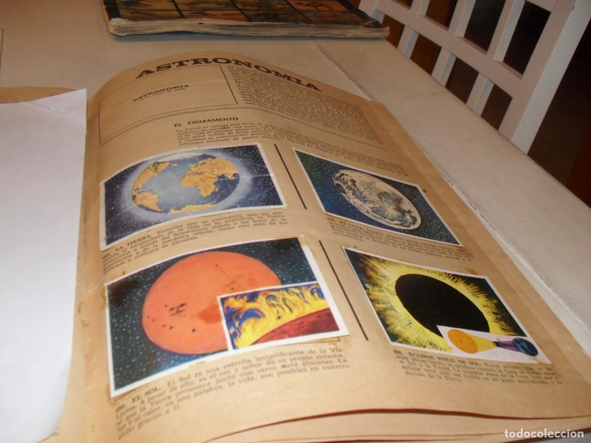 Coleccionismo Cromos antiguos: LAMINA CON 9 CROMOS ASTRONOMIA,(LEASE),DEL ALBUM HISTORIA NATURAL,BRUGUERA,1967