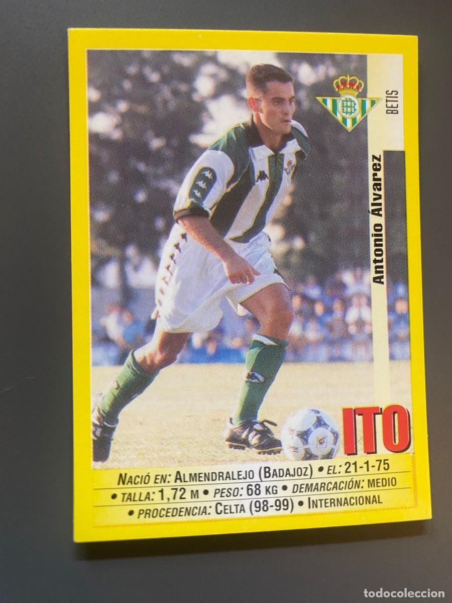 Coleccionismo Cromos antiguos: CROMO 199 ITO REAL BETIS PANINI LIGA 1999 2000 99 00 SIN PEGAR NUNCA PEGADO