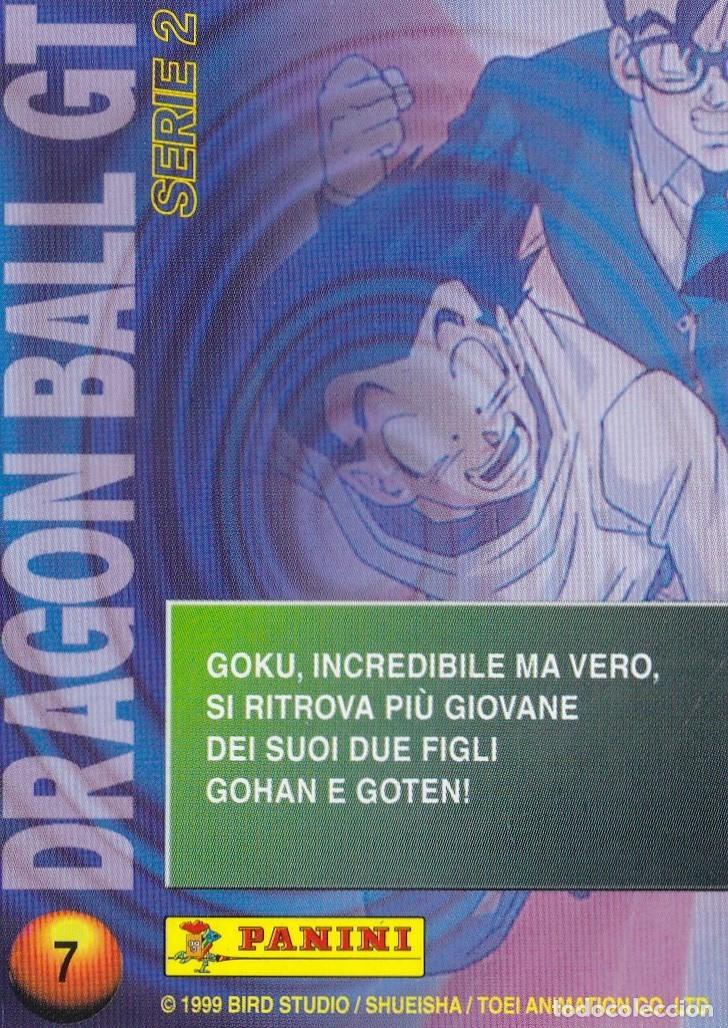 Colecionismo Cromos antigos: CROMO TRADING / CARTA 7 DRAGON BALL GT SERI 2, PANINI 1999 (ED ITALIANA)