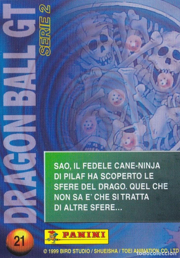 Collectable Antique Stickers: CROMO TRADING / CARTA 21 DRAGON BALL GT SERI 2, PANINI 1999 (ED ITALIANA)