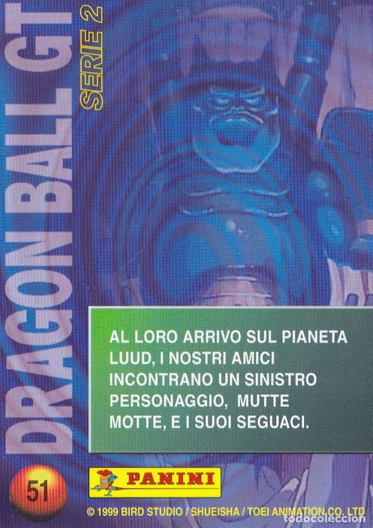 Collezionismo Figurine antiche: CROMO TRADING / CARTA 51 DRAGON BALL GT SERI 2, PANINI 1999 (ED ITALIANA)