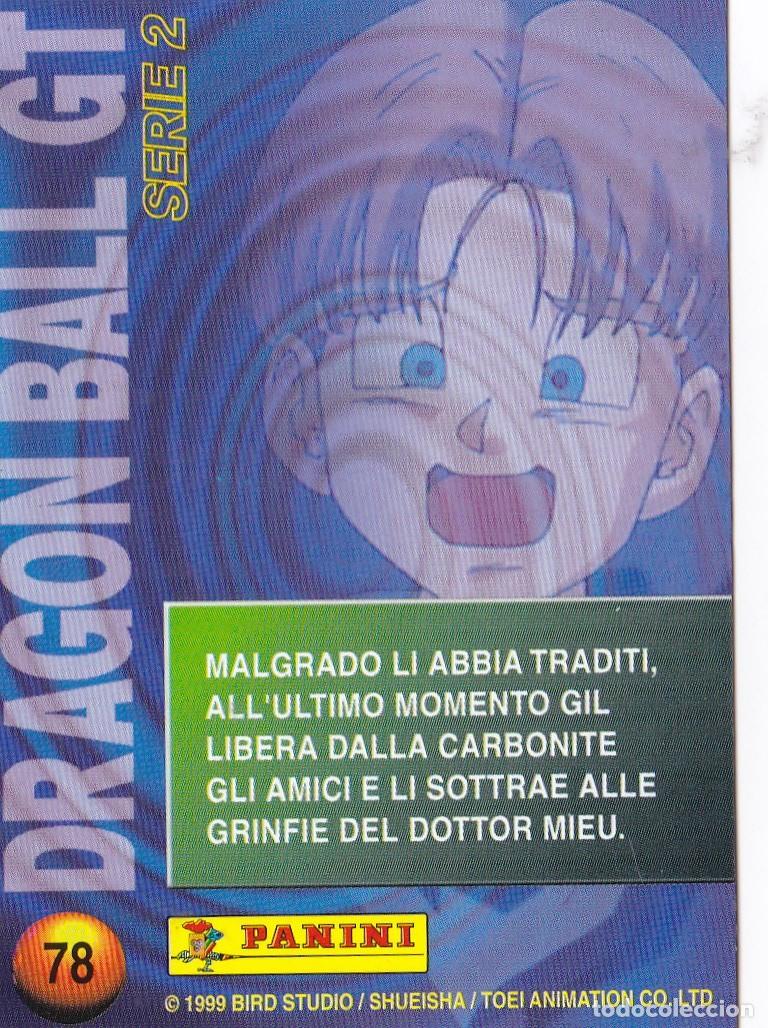 Colecionismo Cromos antigos: CROMO TRADING / CARTA 78 DRAGON BALL GT SERIE 2, PANINI 1999 (ED ITALIANA)