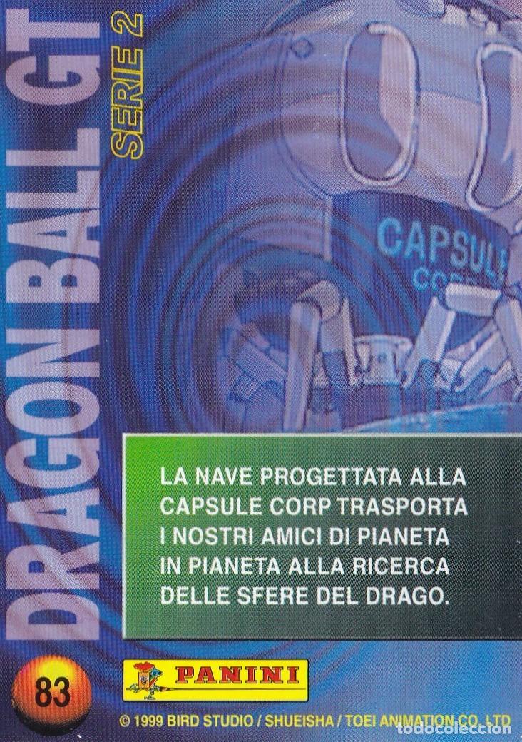 Collectable Antique Stickers: CROMO TRADING / CARTA 83 DRAGON BALL GT SERIE 2, PANINI 1999 (ED ITALIANA)