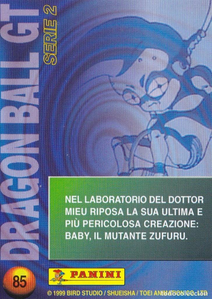 Collectable Antique Stickers: CROMO TRADING / CARTA 85 DRAGON BALL GT SERIE 2, PANINI 1999 (ED ITALIANA)