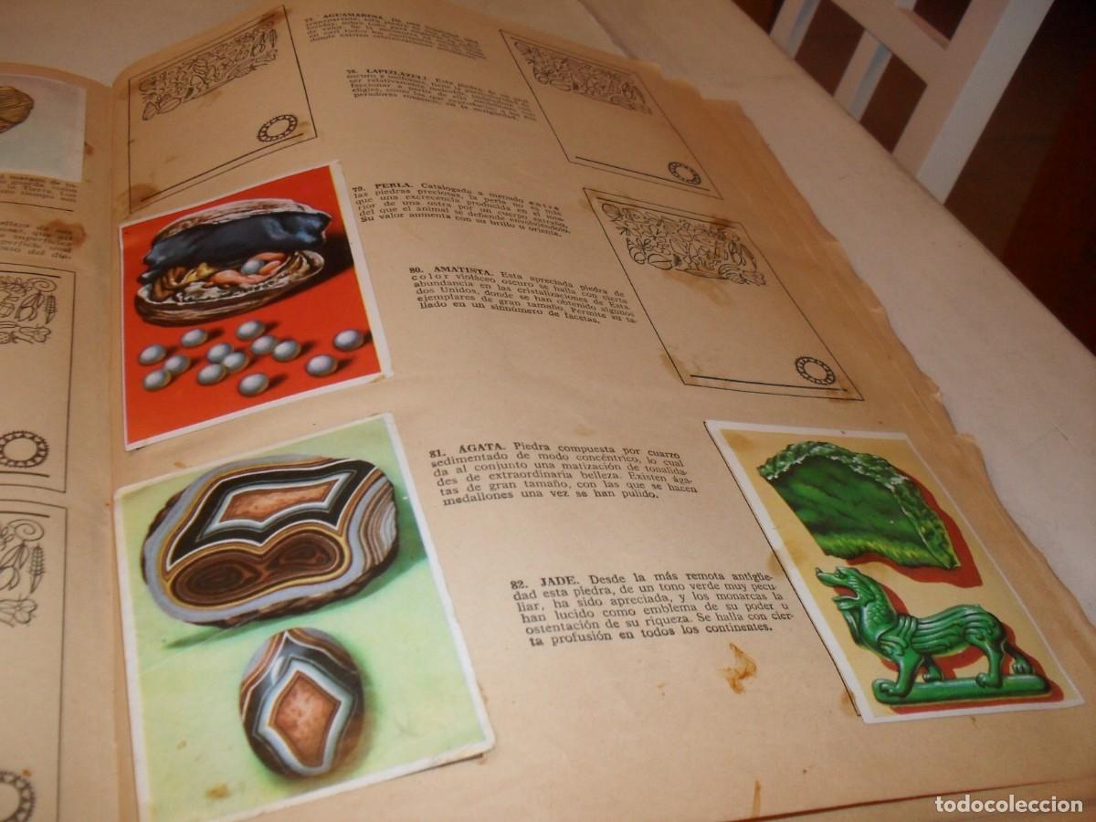 Coleccionismo Cromos antiguos: LAMINA CON 6 CROMOS PIEDRAS PRECIOSAS,(LEASE),DEL ALBUM HISTORIA NATURAL,BRUGUERA,1967