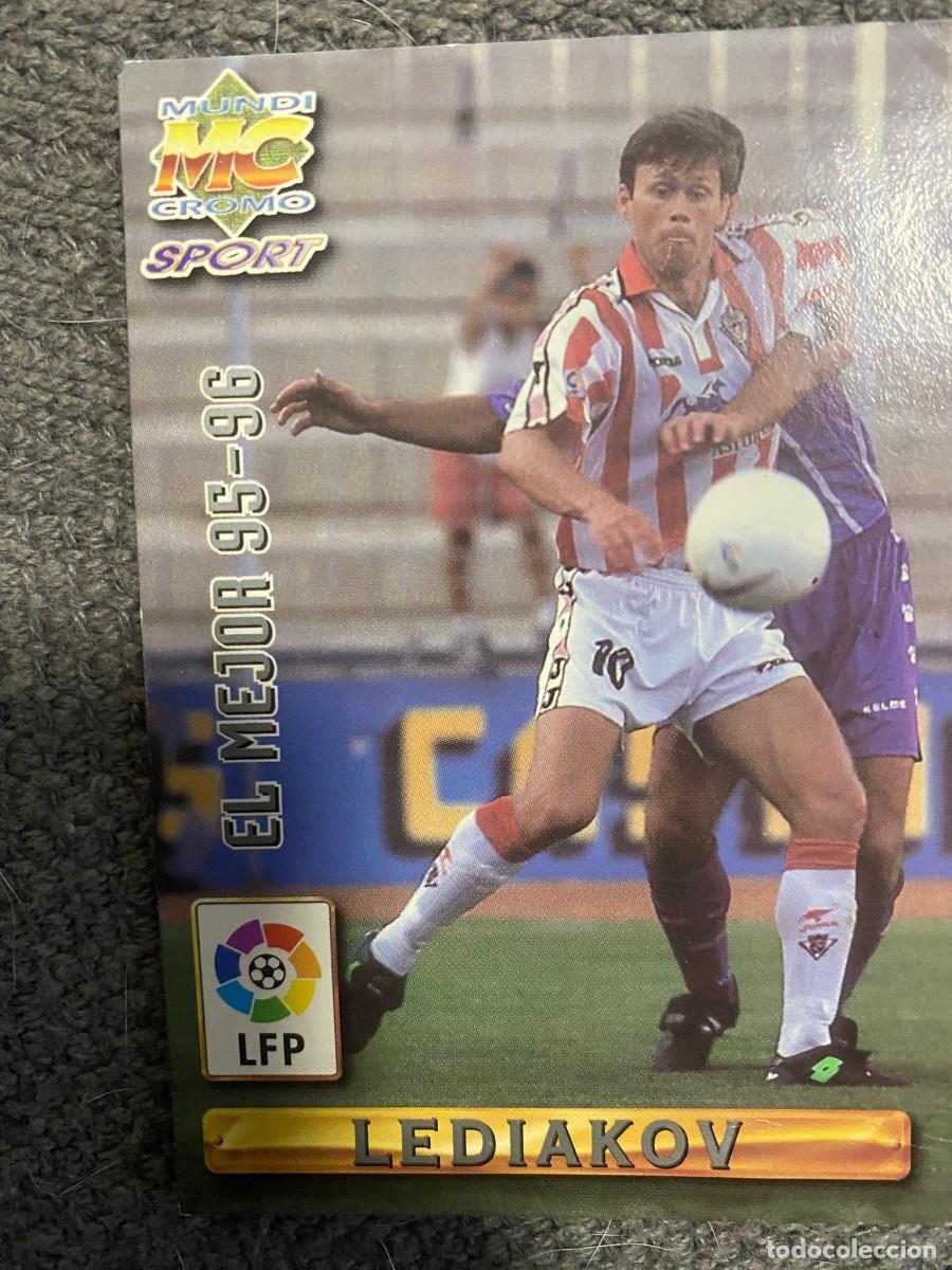 Coleccionismo Cromos antiguos: CROMO LEDIAKOV SPORTING DE GIJON EL MEJOR MUNDICROMO 1996 1997 96 97
