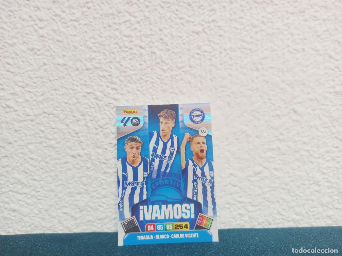 Coleccionismo Cromos antiguos: 361 &iexcl;VAMOS! VAMOS D. ALAVES PANINI ADRENALYN XL 25 26
