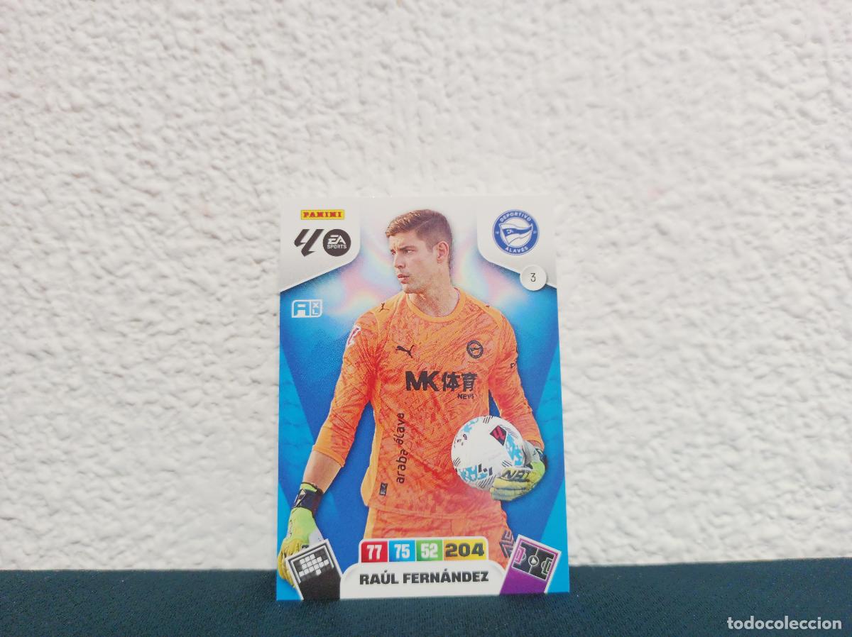 Coleccionismo Cromos antiguos: 3 RAUL FERNANDEZ BASE D. ALAVES PANINI ADRENALYN XL 25 26