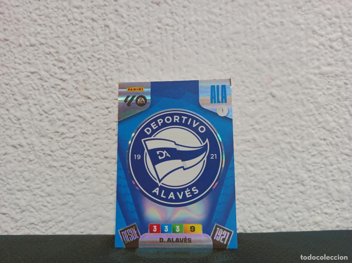 Coleccionismo Cromos antiguos: 1 ESCUDO ESCUDO D. ALAVES PANINI ADRENALYN XL 25 26