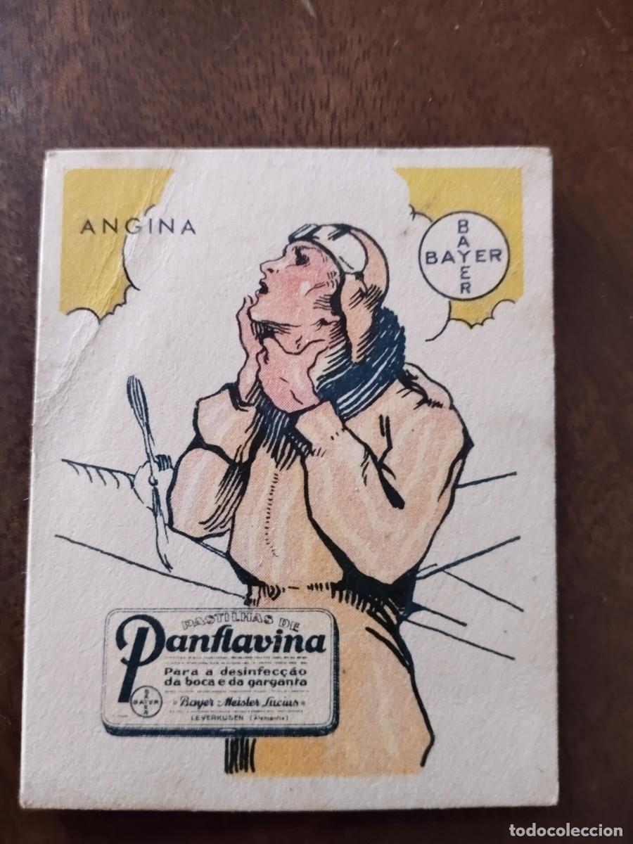 Colecionismo Cromos antigos: Cromo publicitario Bayer. Panflavina. Portugal. 5,5 x 7 cm.