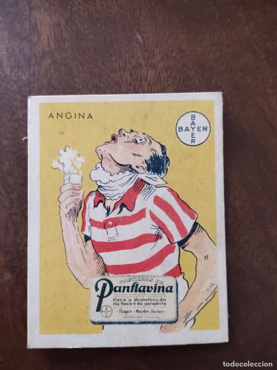 Colecionismo Cromos antigos: Cromo publicitario Bayer. Panflavina. Portugal. 5,5 x 7 cm.