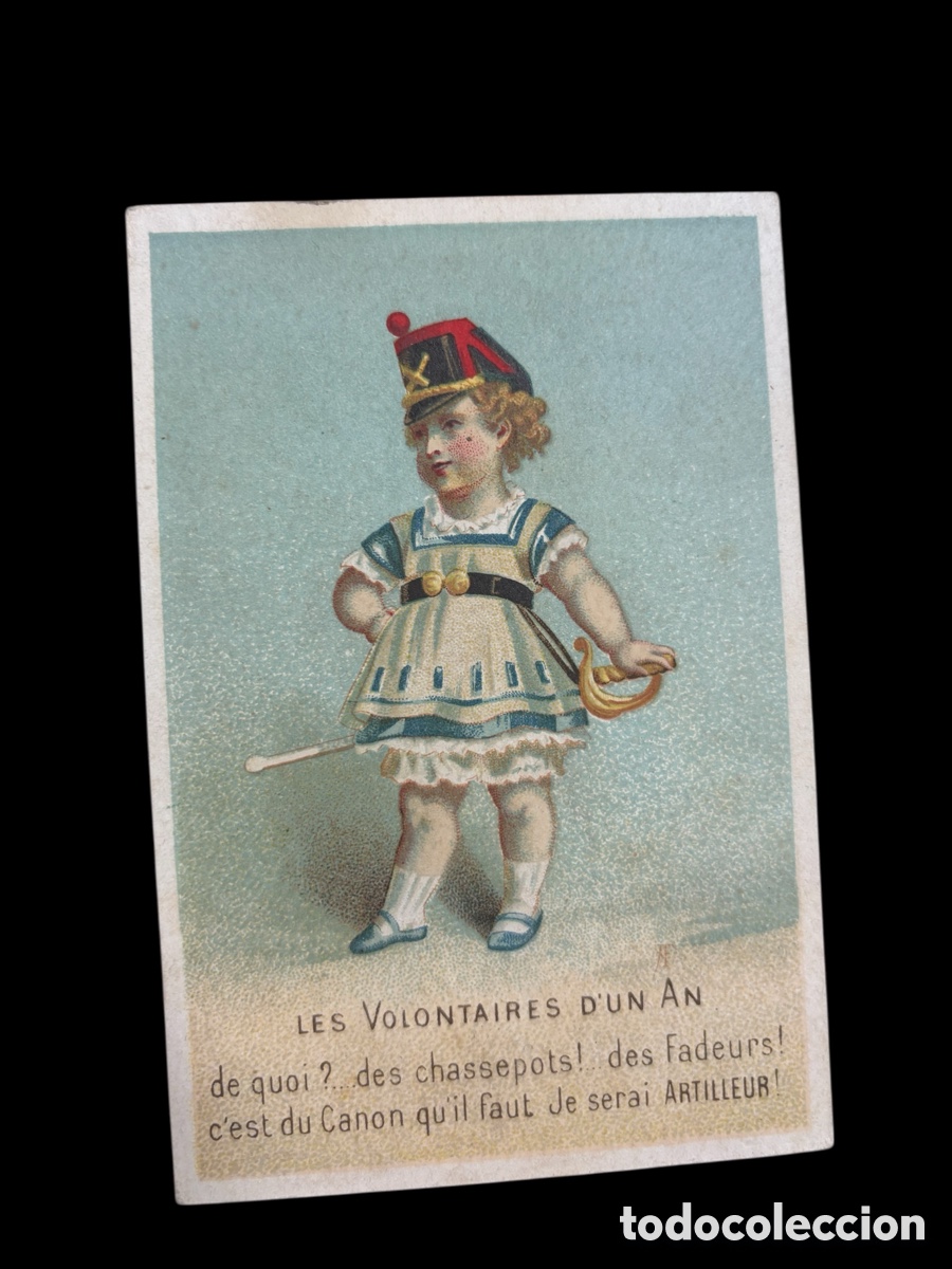 Coleccionismo cromos antiguos: Pareja de cromos franceses - Foto 3