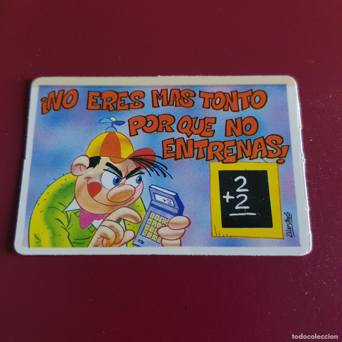 Colecionismo Cromos antigos: BOLLYCAO - PEGUI TARJETA II - NUNCA PEGADO - NO ERES MAS TONTO PORQUE NO ENTRENAS