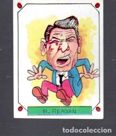 Sammeln alte Sammelbilder: CROMOS DE CARICATURAS 22 R. REAGAN N&ordm; 120 SIN PEGAR