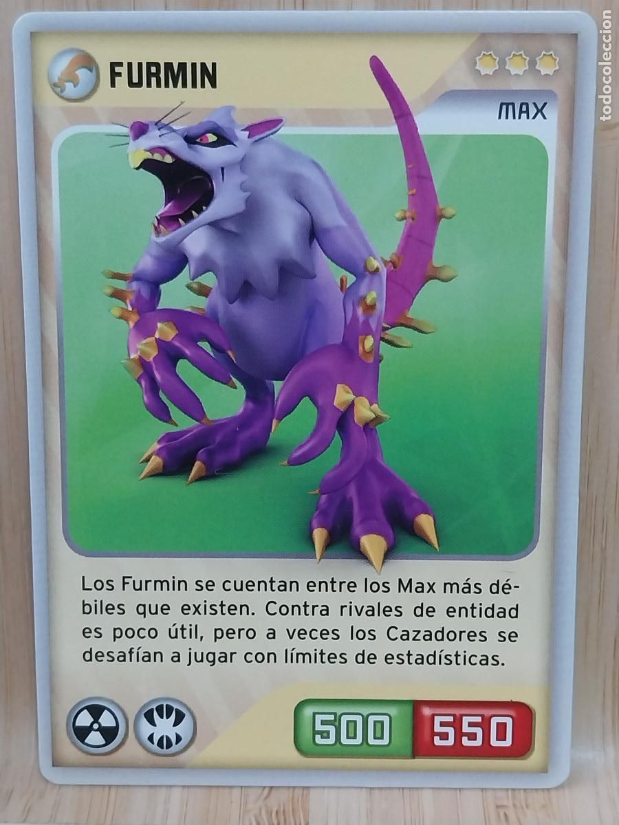 Coleccionismo Cromos antiguos: INVIZIMALS FURMIN MAX 500/550 CROMO 105 ORIGINAL 2013