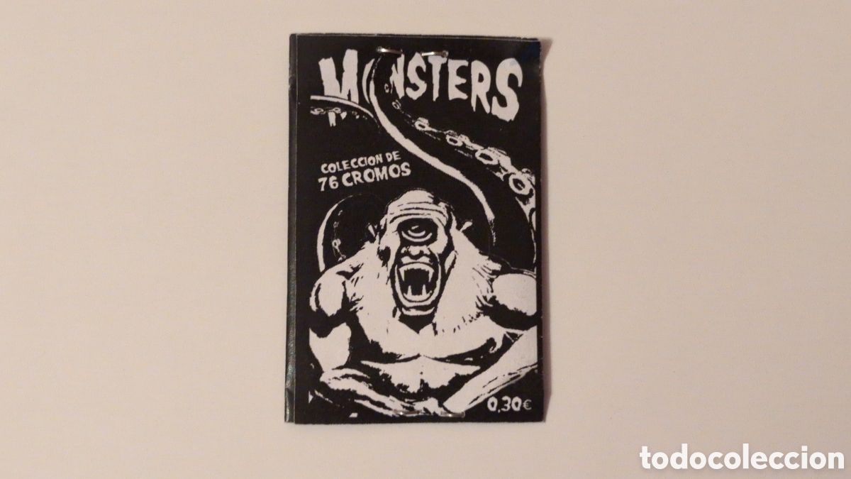 Coleccionismo cromos antiguos: Raro sobre sin abrir Monsters. Monstruos - Foto 1
