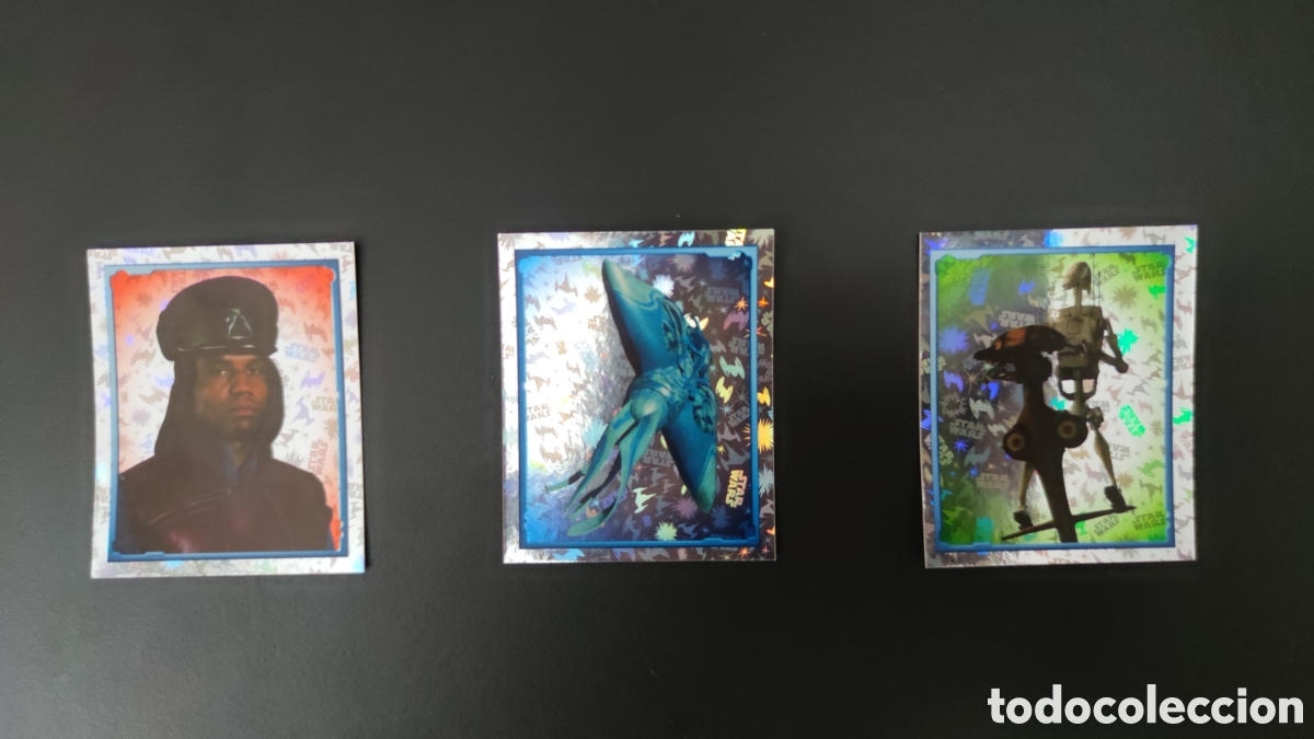 Coleccionismo cromos antiguos: Pack de 3 cromos de Star Wars: Episode 1 - Foto 1