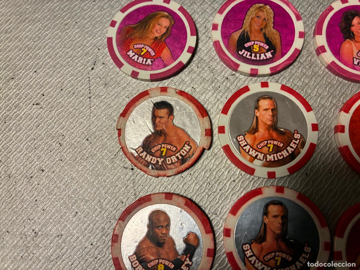 Coleccionismo cromos antiguos: LOTE 71 TAZOS WWE LUCHA LIBRE 2008 - Foto 5