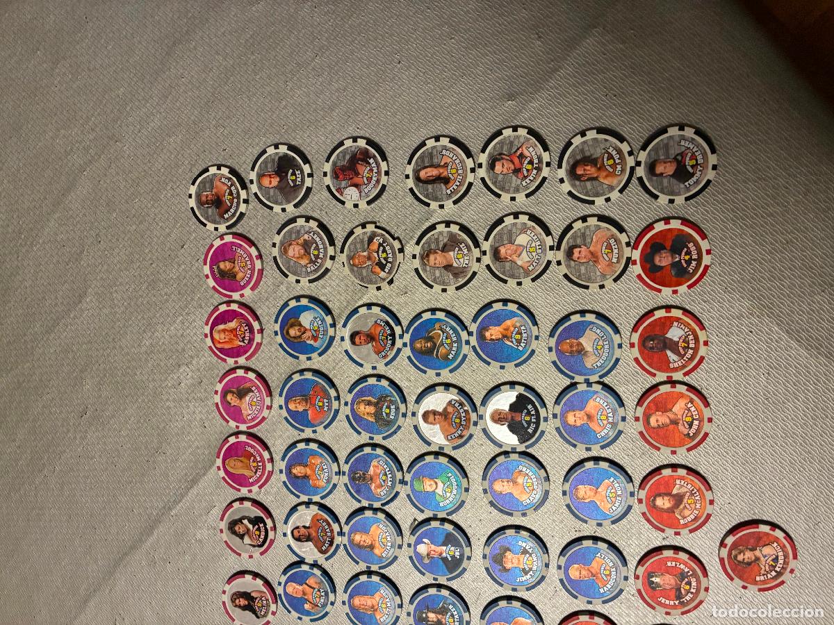 Coleccionismo cromos antiguos: LOTE 71 TAZOS WWE LUCHA LIBRE 2008 - Foto 6