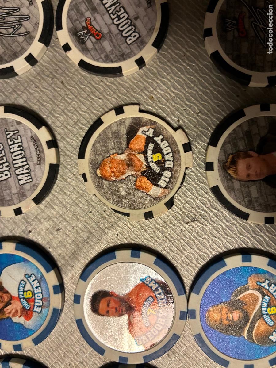 Coleccionismo cromos antiguos: LOTE 71 TAZOS WWE LUCHA LIBRE 2008 - Foto 8